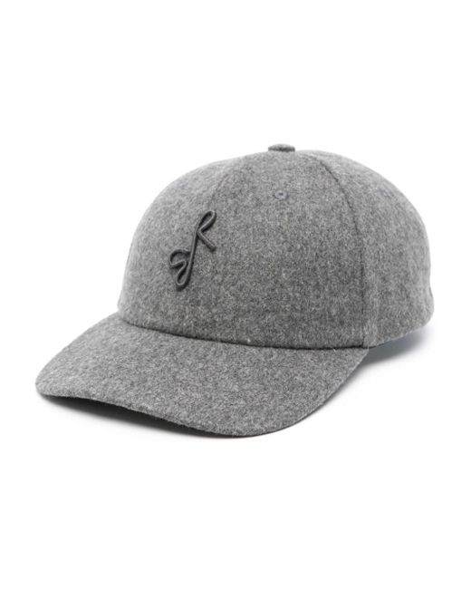 Ruslan Baginskiy Gray Logo-embroidered Felted Cap