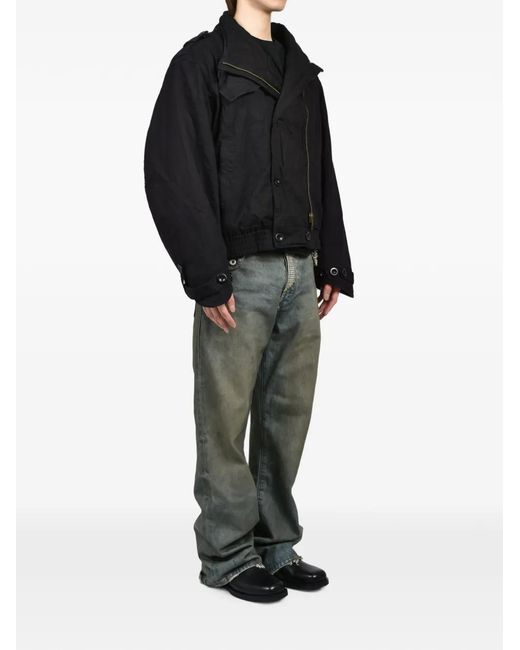 NO/FAITH STUDIOS Black Balloon-Silhouette Jacket for men