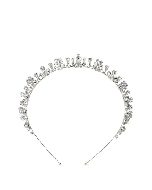Jennifer Behr Metallic Anne Crystal Tiara