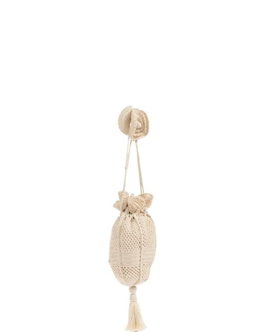 Ulla Johnson White Mermaid Crochet Shoulder Bag