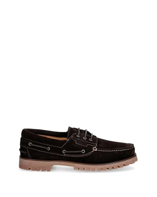 Gant Black Suede Boat Shoes for men