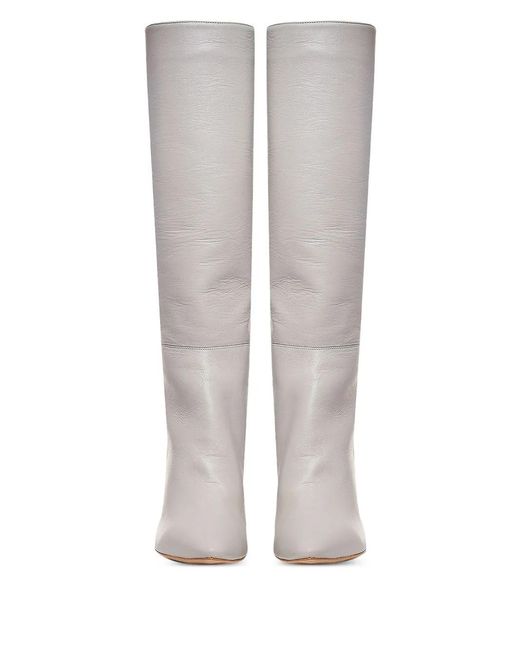 Ginissima White 95Mm Milla Knee-High Boots