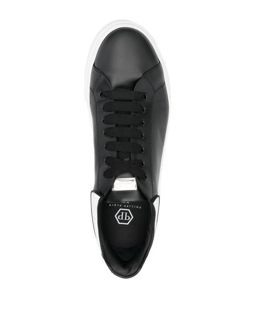 Philipp Plein Black Big Bang Low-Top Sneakers