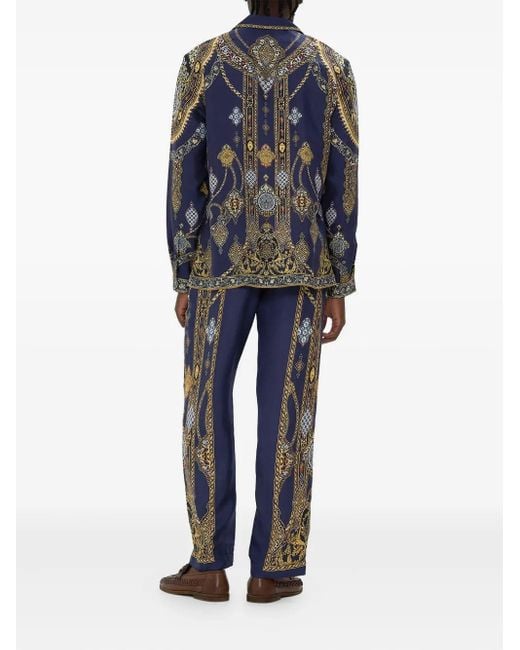 Pantalones anchos The Imperial Gate Camilla de hombre de color Blue