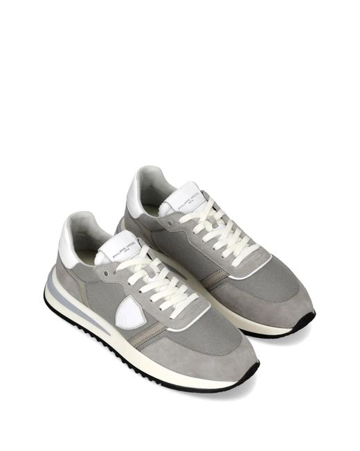 Philippe Model White Tropez 2.1 Shield-Shape-Patch Sneakers for men