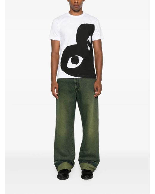 COMME DES GARÇONS PLAY Black Heart-Eye T-Shirt