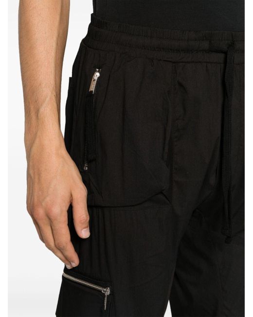 Pantalon cargo à lien de resserrage Thom Krom pour homme en coloris Black