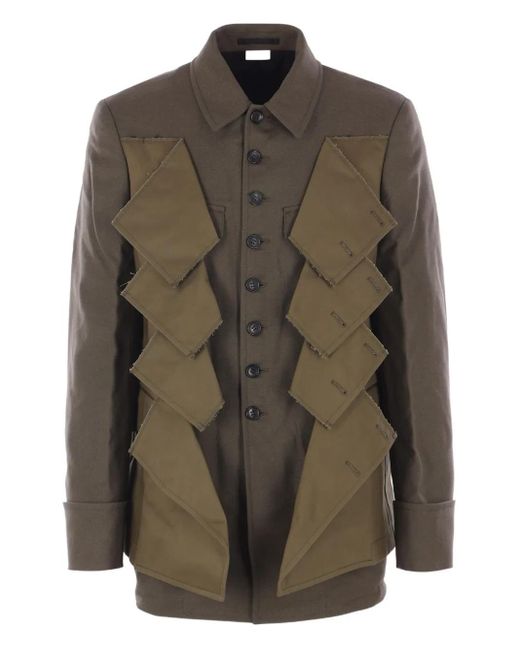 Comme des Garçons Green Single-Breasted Jacket for men