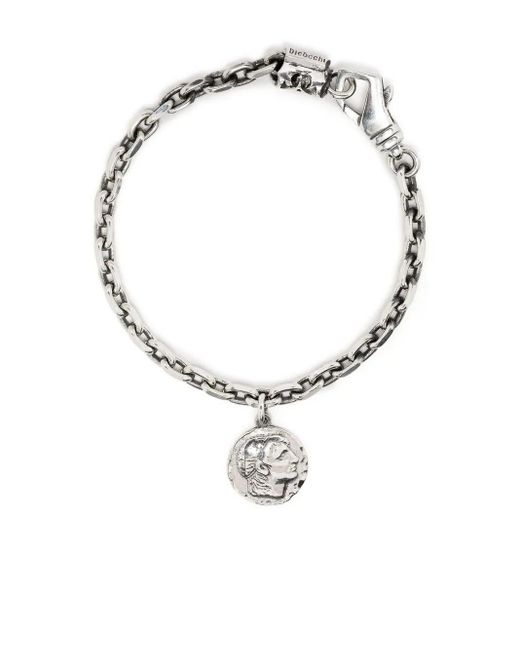 Emanuele Bicocchi Metallic Coin Charm Bracelet