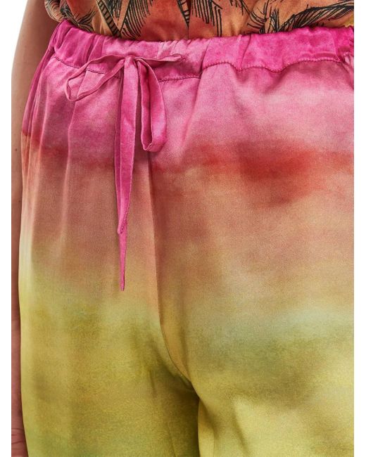 GIO GIOVANNI GEROSA Green Ombre Drawstring Shorts