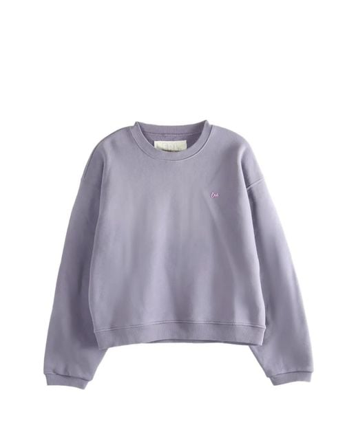 ERL Purple Embroidered Sweatshirt for men