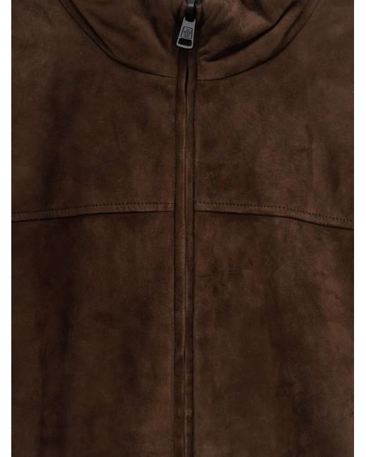 Moncler Jacke aus Wildleder in Brown für Herren