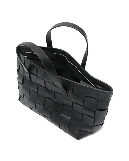 P.A.R.O.S.H. Black Sac Cabas En Cuir