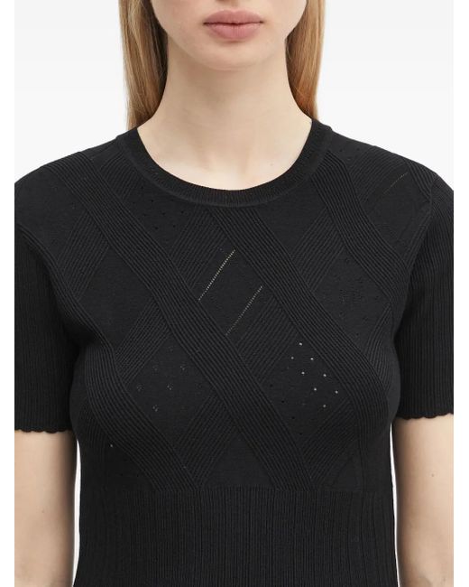 KENZO Black Ribbed Top
