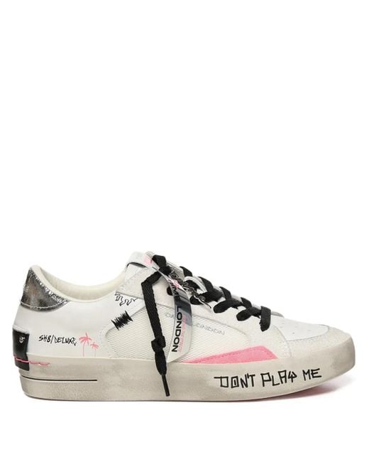 Crime London Sk8 Deluxe Graffiti Glide スニーカー White