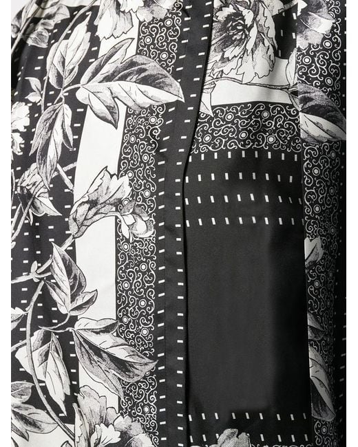 Antonio Marras Black Floral Print Dress