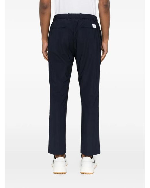 Pmds Blue Giorgio Button-Fastening Trousers for men