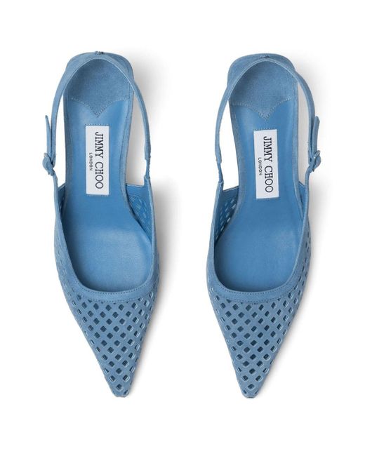 Zapatos Amel con tacón de 50 mm Jimmy Choo de color Blue