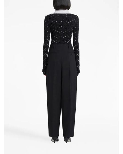 Marni Blue Wool Pants For Fw23 Collection