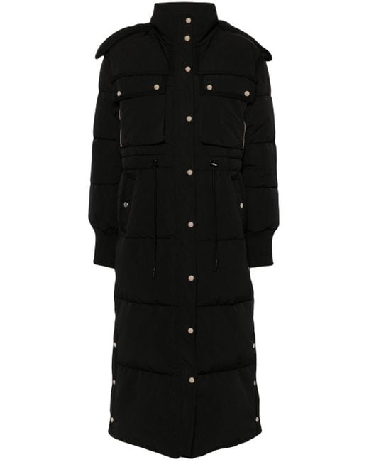 Sandro Black Padded Parka Coat