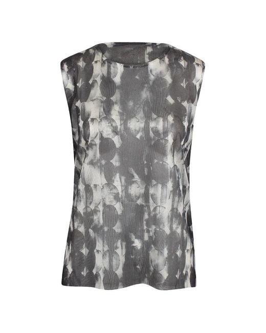 Pierantoniogaspari Gray Patterned Top
