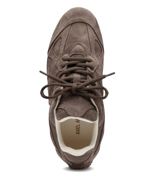 Axel Arigato Brown Slow Runner Layered Suede Sneakers