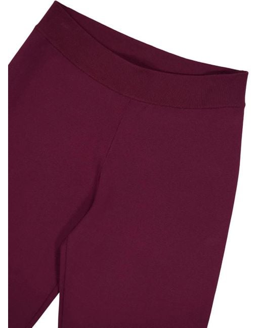 Stella McCartney Purple Knit Flared Trousers