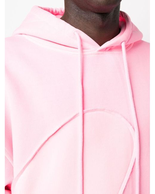 Hoodie molletonné à lien de resserrage ERL en coloris Pink
