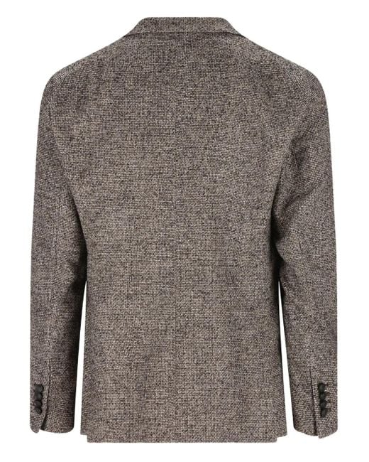 Tagliatore Brown Double-Breasted Jacket for men