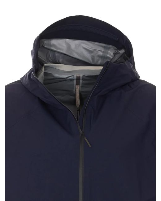 Veilance Blue Secant Hooded Jacket for men