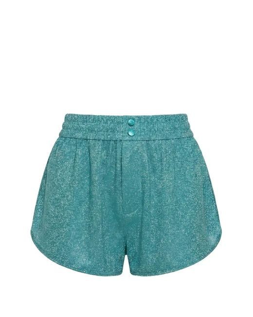Oseree Blue Lumière Elasticated-Waist Shorts