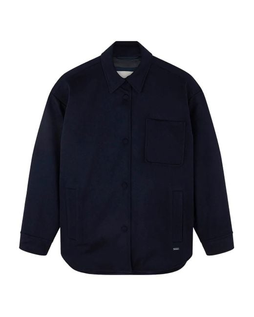 Paul & Shark Blue Cashmere Overshirt