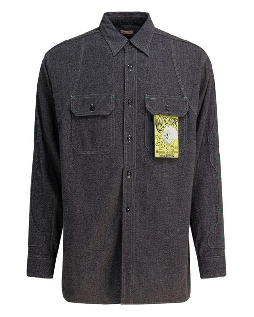 Kapital Gray Cotton Shirt for men