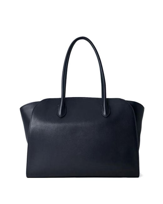 The Row Blue 14 Marlo Twin-Handle Tote Bag