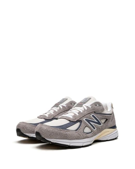 New Balance White 990V4 "Made