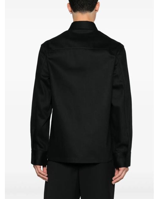 メンズ Jil Sander デニムシャツ Black
