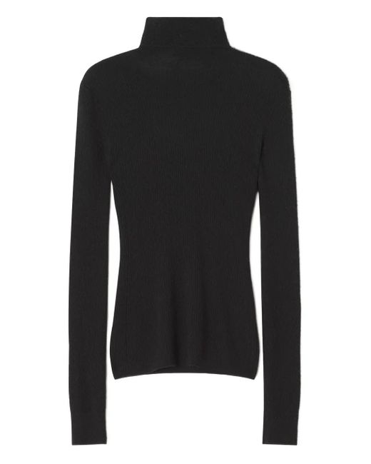 Lanvin Geribbelde Coltrui in het Black