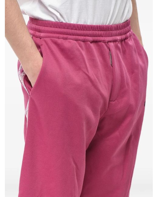 Off-White c/o Virgil Abloh Pink Sequin-Stripe Track Pants for men