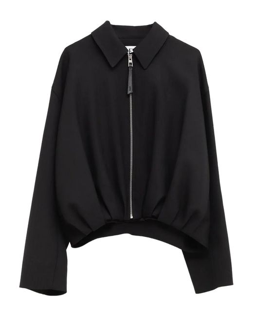 Loewe Black Draped Wool Jacket