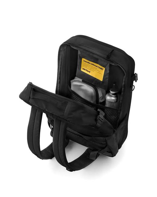 Crash Baggage Black Iconic 2.0 Logo-Detail Backpack