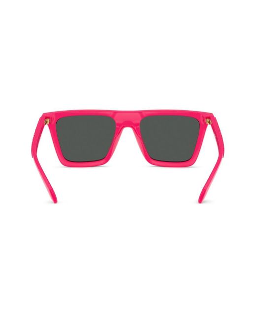 Versace Zonnebril Met Vierkant Montuur in het Pink voor heren