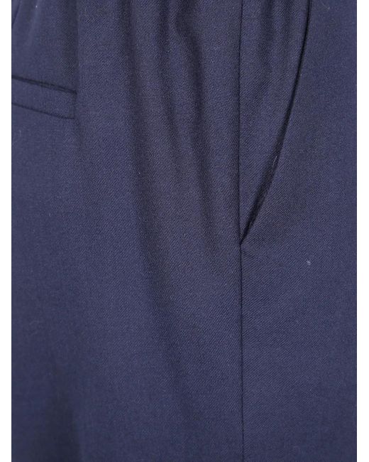 Kiltie Blue Elastic-Waist Trousers