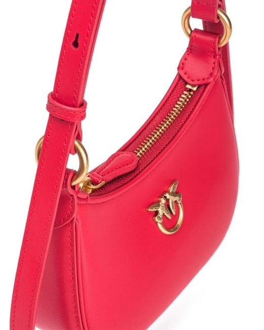 Pinko Pink Fuchsia Leather Bag With Buckle