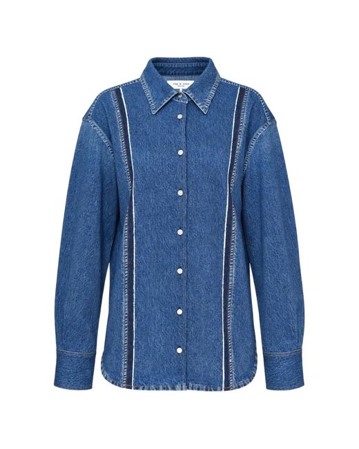 Rag & Bone Blue Miramar Denim Shirt