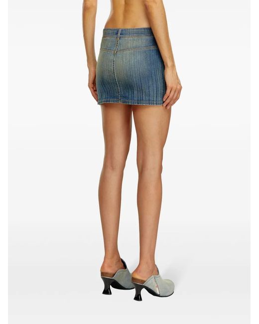DIESEL Blue Mini Skirt