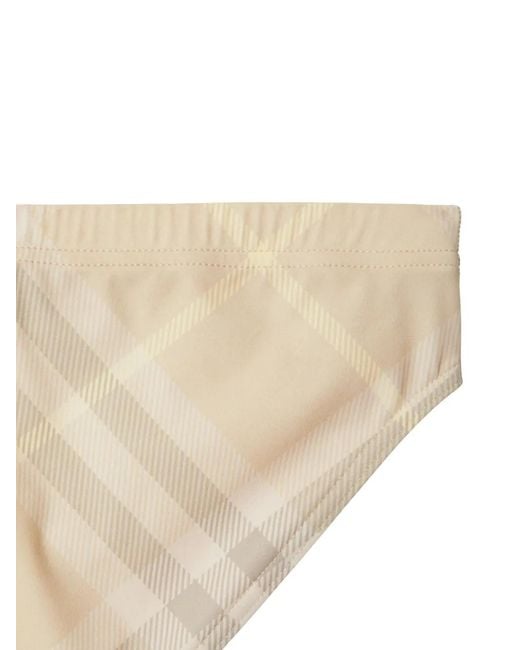 Burberry Natural Vintage-Check Swimming Trunks for men