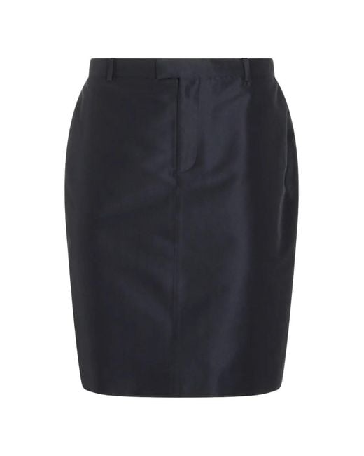 Gucci Mini-Rok Met Riemlussen En Split in het Blue