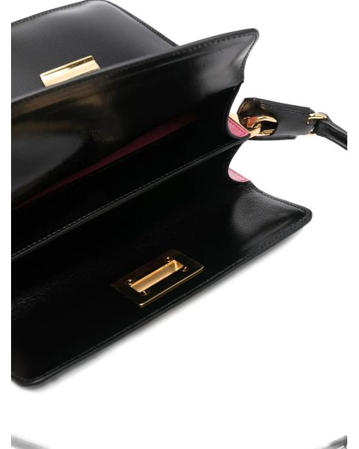 Prada Black Small Turn-Lock Shoulder Bag