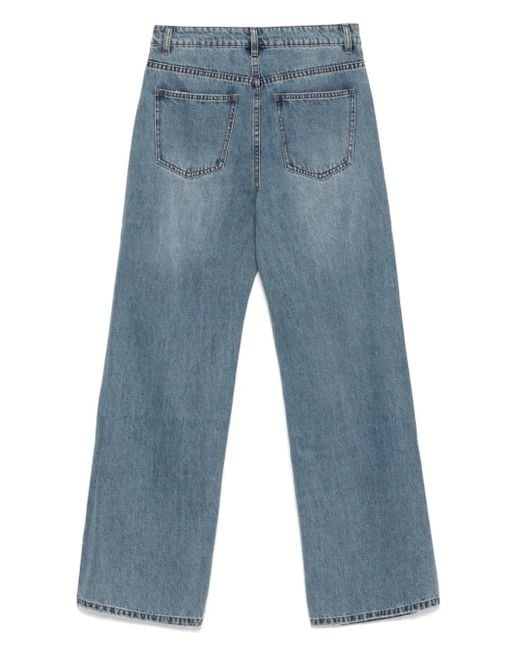 B+ AB Blue Raw Edge Jeans