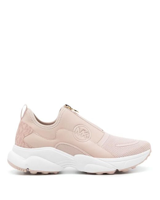 Michael Kors Pink Sami Zip Trainer
